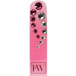FW skleněný pilník s kamínky SW10 pink – Zboží Mobilmania