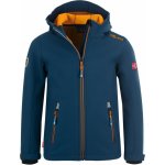 DĚTSKÁ ZATEPLENÁ SOFTSHELLOVÁ BUNDA TROLLKIDS TROLLFJORD MYSTIC BLUE / GOLDEN YELLOW – Zboží Dáma