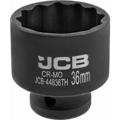 JCB Tenkostěnná nárazová hlavice 1/2" 36mm 12-hran Cr-Mo Nástrojový klíč – Zboží Mobilmania
