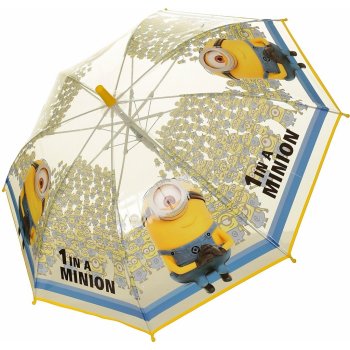 Deštník Mimoni průhledný vystřelovací