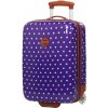 Cestovní kufr Snowball dots 2W SX 65118-45-04 fialová 28 l
