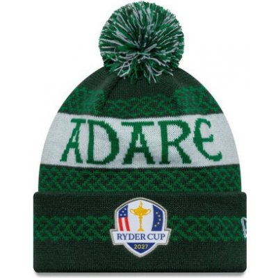 Limitovaná edice golfová čepice New Era Ryder Cup Europe 2027 Adare Manor Bobble Knit One-size Zelená – Hledejceny.cz