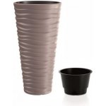Prosperplast Květináč Sand Slim Hnědý 30 cm – Zboží Mobilmania