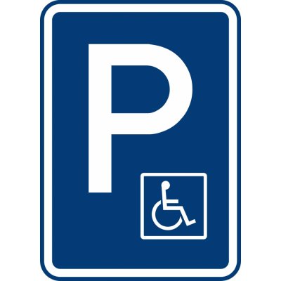 Dopravní Značka IP12+O1 Vyhrazené parkoviště pro invalidu – Zboží Dáma