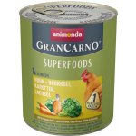 animonda GranCarno Superfoods Junior kuřecí maso s brokolicí mrkví a lososovým olejem 24 x 0,8 kg – Hledejceny.cz