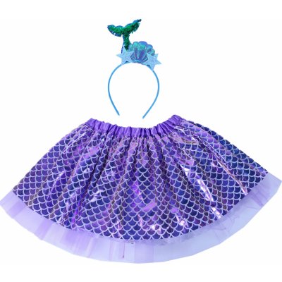 Rappa tutu sukně s čelenkou mořská panna – Zboží Mobilmania