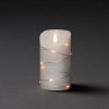 Vánoční osvětlení Konstsmide 1844-190 LED svíčka z vosku bílá teplá bílá Ø x v 10 cm x 14 cm