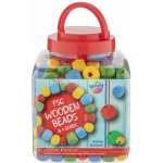 Grafix Dřevěné korálky základní barvy 400G – Hledejceny.cz
