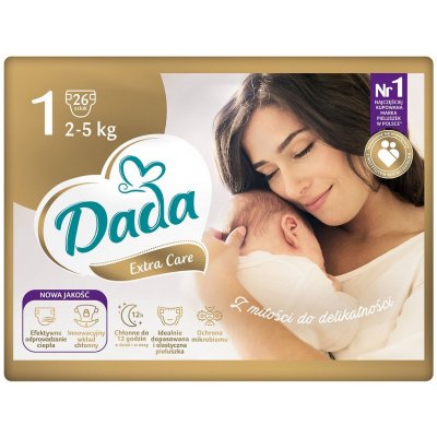 DADA Extra Care 1 Newborn 2-5 kg 26 ks – Hledejceny.cz