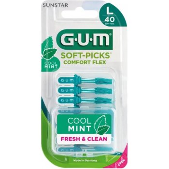 GUM Soft-Picks Comfort FLEX pogumovaná párátka MINT medium 40 ks