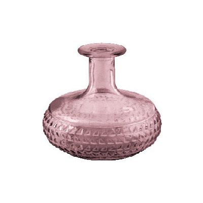 Ego Dekor Váza z recyklovaného skla "DIAMOND", 12 cm růžová (VÝPRODEJ POSLEDNÍCH KUSOVEK)|Vidrios San Miguel|Recycled Glass – Zboží Mobilmania