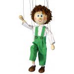 Mašek umělecká výroba Loutka dřevěná Jeníček 35 cm – Zboží Dáma