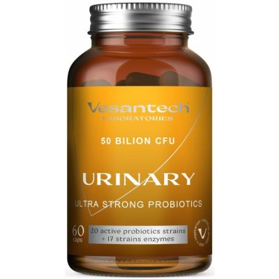 Vesantech Probiotika URINARY, zdraví močových cest a posílení imunity, 50 miliard CFU, 60 vegan kapslí – Hledejceny.cz