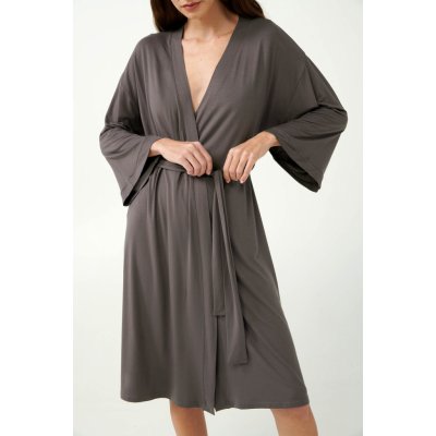 Vamp župan s dlouhými rukávy 21045 Vamp gray mauve – Zboží Dáma