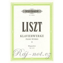 LISZT Piano Works II Hungarian Rhapsodies Nr. 9-19 Maďarské rapsodie