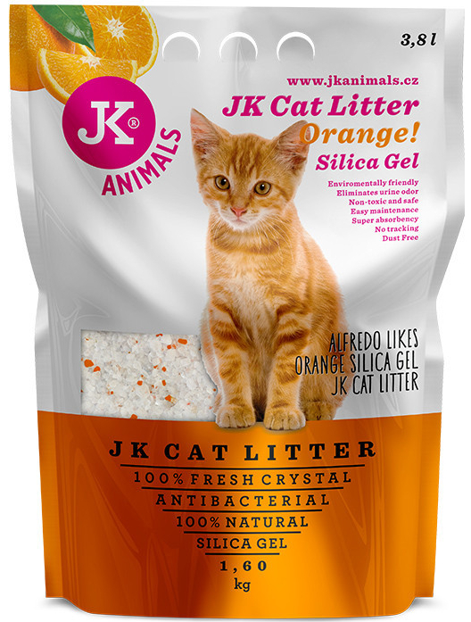 JK Animals Litter Silica gel orange kočkolit 1,6 kg/3,8 l