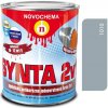 Barvy na kov Novochema Synta 2v1 syntetická antikorozní jednovrstvá barva 2v1 0,75 kg 1010 Šedá pastelová