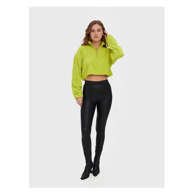 Vero Moda Kalhoty z imitace kůže Storm 10270787 Černá Slim Fit