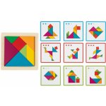 Montessori Playtive Dřevěné duhové puzzle (duhový tangram) – Zboží Mobilmania