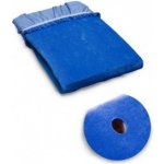 PINO Napínací prostěradlo s otvorem na obličej tmavě modré 195x65 – Zboží Mobilmania