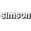 Samolepka Simson bílá - 1 ks