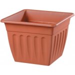 Nohel Garden květináč PRIMAVERA plastový terakota 38x38x28 cm – Zboží Dáma