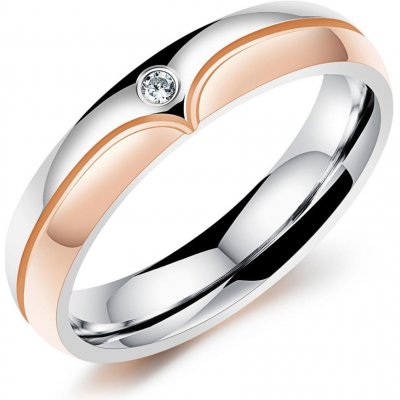 Mabell Dámský prsten z chirurgické oceli KINSLEY CZ221R4267 10C45 – Zboží Mobilmania