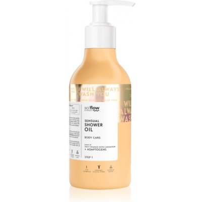 so!flow Sensual Shower Oil sprchový olej pro suchou pokožku Orange with Cardamom 400 ml – Sleviste.cz