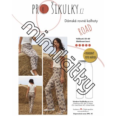 Dámské rovné kalhoty ROAD | 32-60 - Česky – Hledejceny.cz