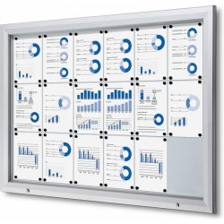 A-Z Reklama CZ SCT Premium venkovní vitrína pro prospekty SCTPH 18 x A4
