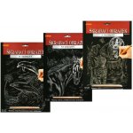 SMT Creatoys Škrabací obrázek stříbrný A4 23x32cm 3 druhy – Zboží Dáma