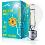 ETA žárovka LED RETRO LEDka klasik filament 8W, E27, teplá bílá – Zboží Mobilmania