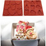 Silikomart Forma silikonová perníčky na zavěšení Vánoce 9,3x8 v.1,45cm 9ks – Zboží Dáma