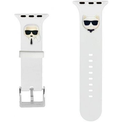 Karl Lagerfeld Karl and Choupette řemínek pro Apple Watch 38 40mm bílá 3666339031589 – Zboží Mobilmania