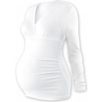 Jožánek těhotenské triko tunika dlouhý rukáv Eva bílé – Zboží Mobilmania
