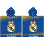 Carbotex Dětské pončo 55 x 110 cm Real Madrid 4176 Herb blue yellow dots kapuce ručník – Zbozi.Blesk.cz