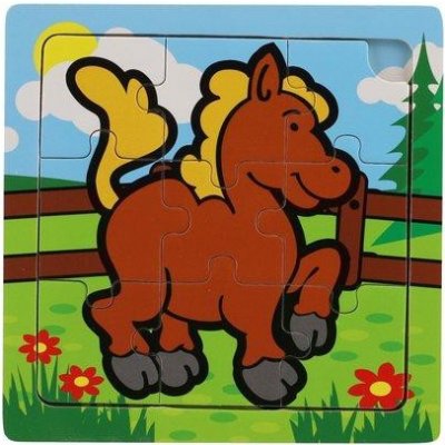 Teddies mini puzzle 9 dílků Moje první zvířátka Kravička – Zbozi.Blesk.cz