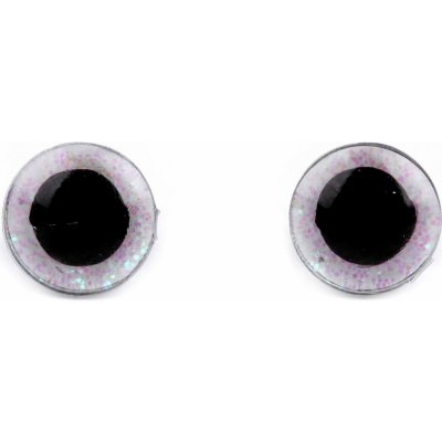 Glitrové bezpečnostní oči Ø10mm (Pár) Barva: Krémová světlá – Zboží Dáma