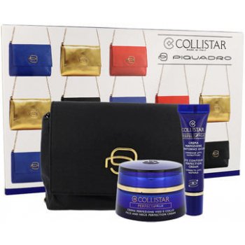 Collistar Perfecta Plus Face And Neck Perfection denní pleťový krém 50 ml + oční péče 8,5 ml + etue dárková sada