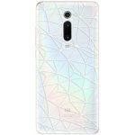 Pouzdro iSaprio - Abstract Triangles 03 Xiaomi Mi 9T Pro bílé – Zbozi.Blesk.cz