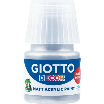 Akrylová barva Giotto Decor matt 25 ml stříbrná – Hledejceny.cz
