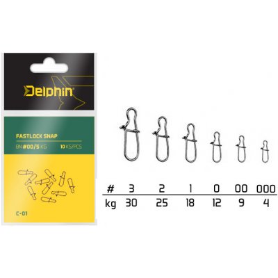 Delphin Fastlock Snap C-01 BN vel.000 10ks