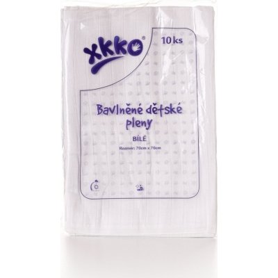 KIKKO Classic bavlněné bílé 70 x 70 10 ks – Zboží Mobilmania