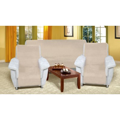 Bellatex Souprava Korall micro 3+1+1 Béžová 150x200, 2ks 65x150 cm – Zboží Mobilmania