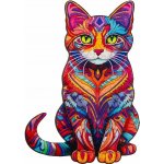 Kruzzel 22878 Dřevěné kočka 38 x 24 cm 130 dílků – Zboží Mobilmania