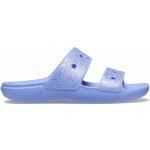 Crocs Classic Glitter Sandal moon jelly Modrá – Zboží Mobilmania