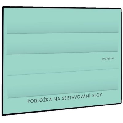Oxybag Podložka na sestavování slov PASTELINI zelená – Hledejceny.cz