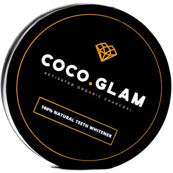 Coco Glam přírodní prášek pro bělení zubů s aktivním uhlím Bio 30 g