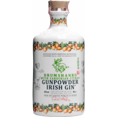 Drumshanbo Gunpowder Irish Gin Sardinian Citrus Edition keramická láhev 43% 0,7l (holá láhev)