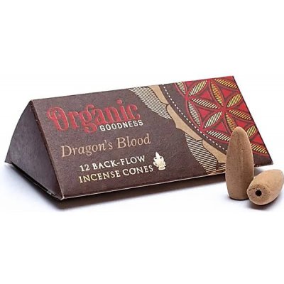 Song of India Vonné kužely Organic Tekoucí dým Dragon's Blood 12 ks – Zboží Dáma